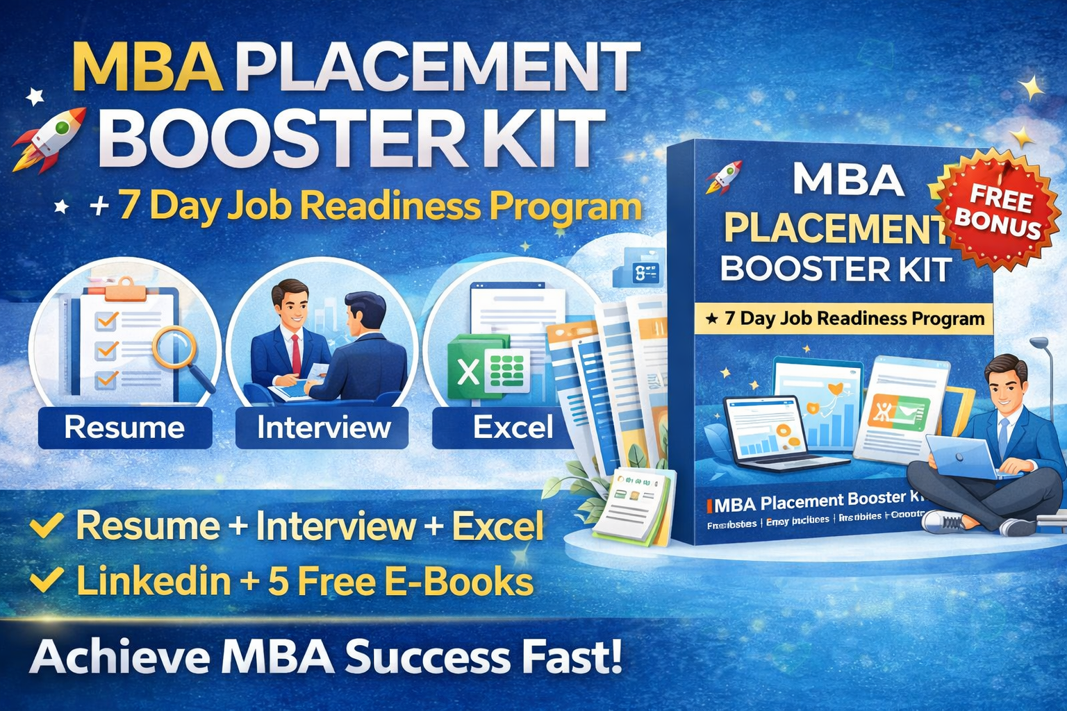MBA Placement Booster Kit + 7 Days Course | Resume, Interview, Excel & Job Ready Program